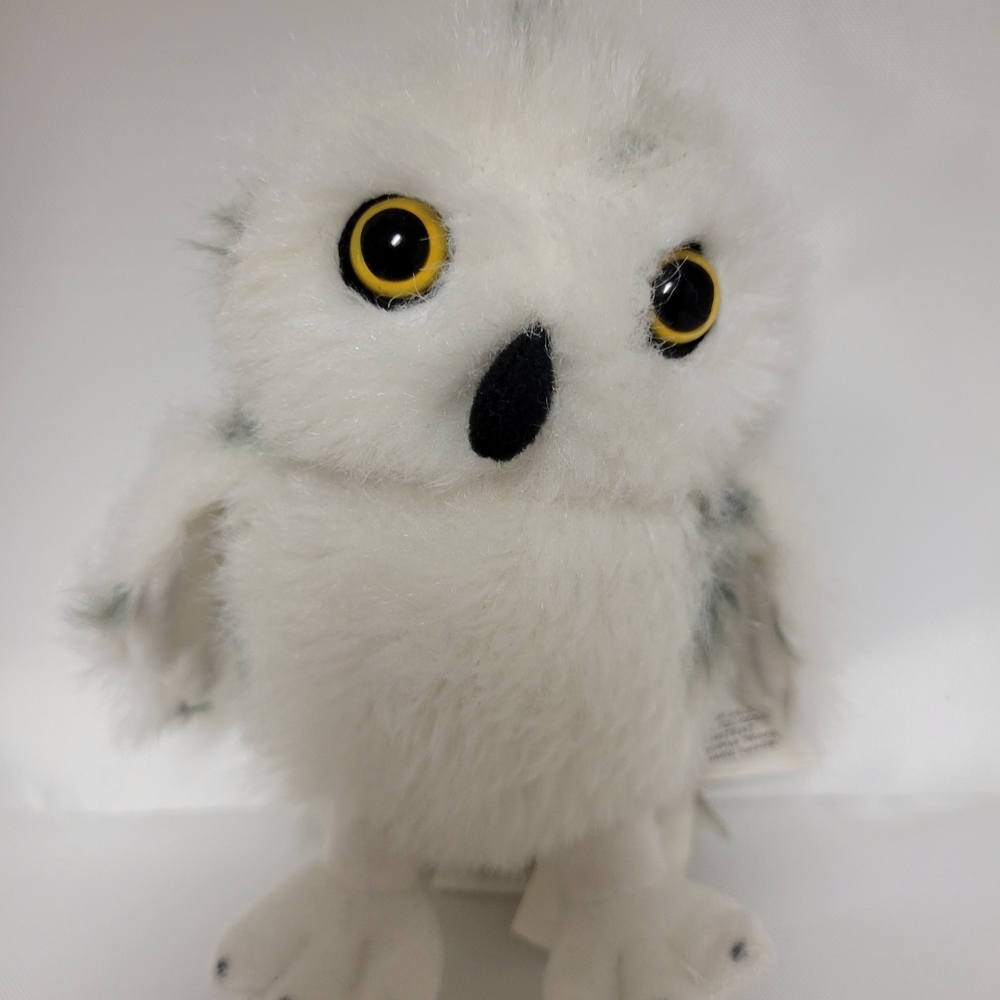 White and Black Stuffed Owl Toy